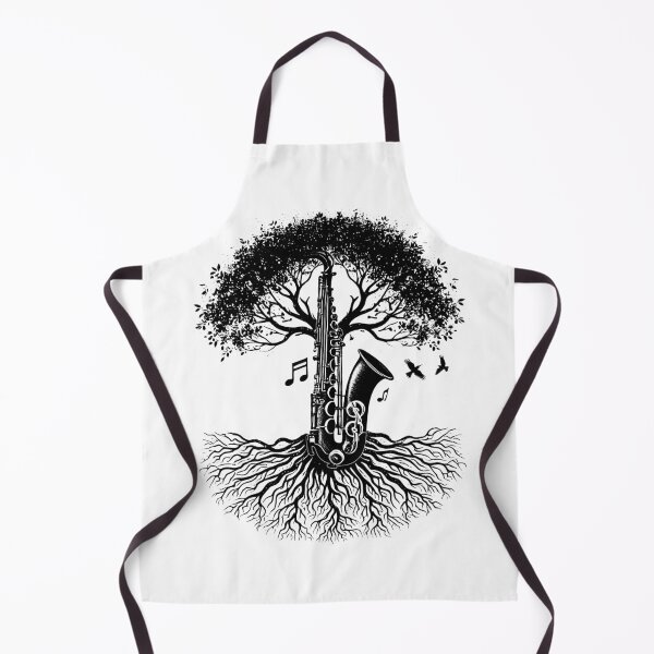 Item preview, Vintage Saxophone Player Music Tree Saxophonist designed and sold by Kimberley King Art  King Art.