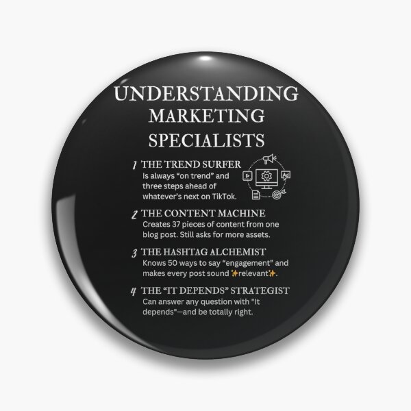 Item preview, The Many Faces of a Marketing Specialist - Black designed and sold by PsyFlow35.