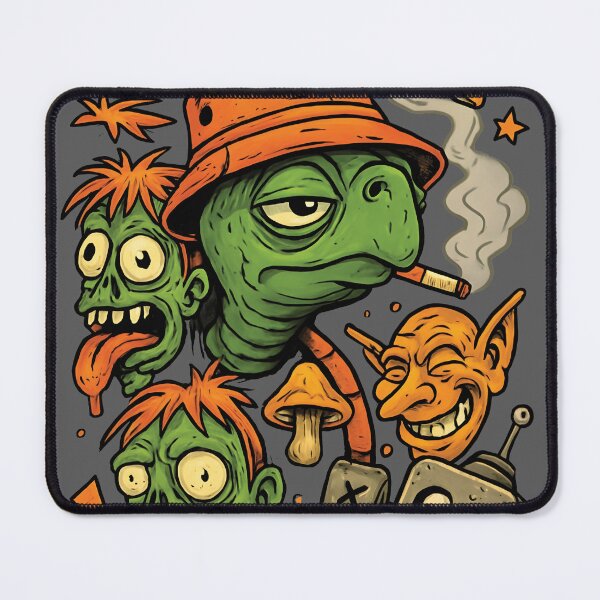 Item preview, GET WEIRD – Smoking Turtle Freak Mashup | Let’s Get Weird Street Art Style designed and sold by WAUZ.