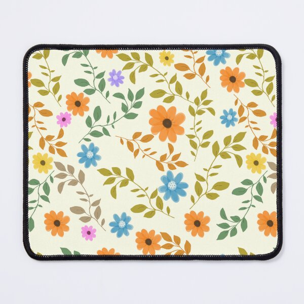 Item preview, 70's style flowers and foliage designed and sold by MiowandMolly.