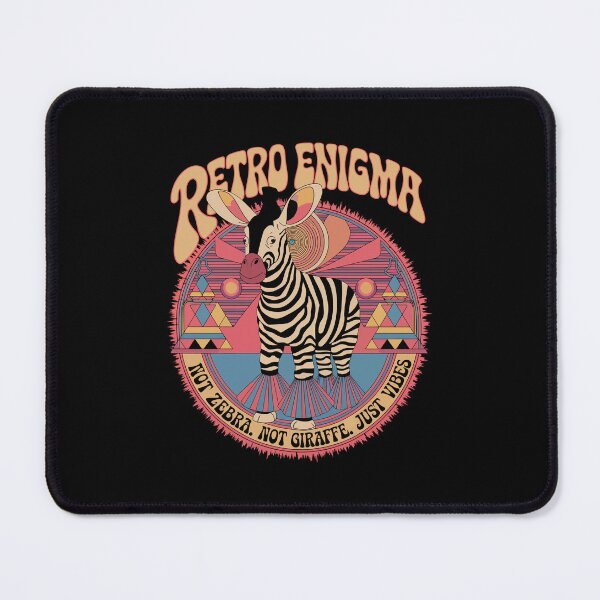 Item preview, Retro Okapi Enigma Psychedelic Animal Art designed and sold by WildlifeInc.