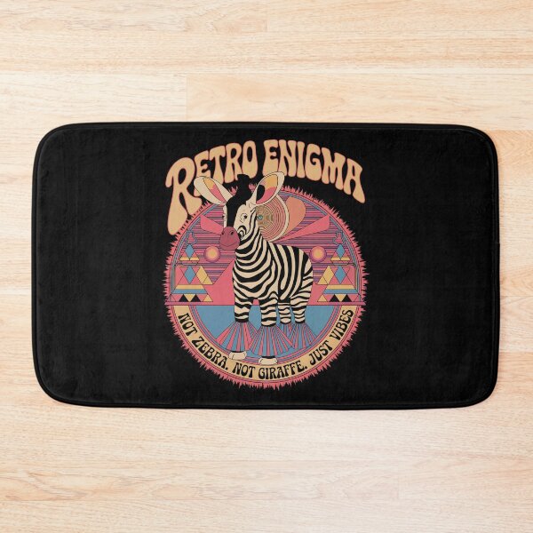 Item preview, Retro Okapi Enigma Psychedelic Animal Art designed and sold by WildlifeInc.