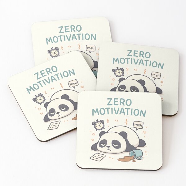 Item preview, Zero Motivation Panda designed and sold by SixtyOneDesign.