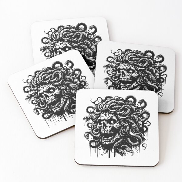 Artikelvorschau, Medusa-Gorgonen-Schädel entworfen und verkauft von Tees-Trends01.