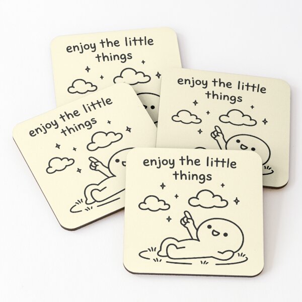 Item preview, Cute Minimalist Enjoy the Little Things Art designed and sold by Animepic222.