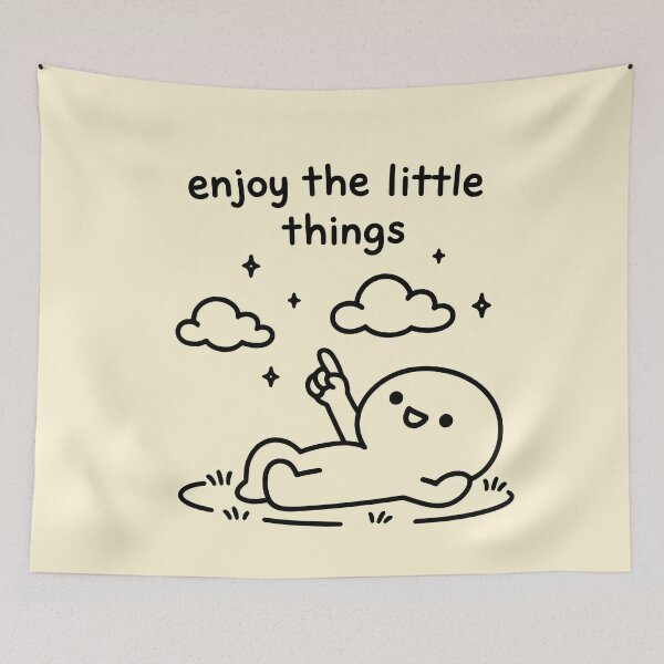 Item preview, Cute Minimalist Enjoy the Little Things Art designed and sold by Animepic222.