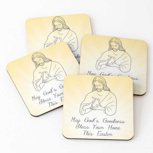 Item preview, Simple Minimalist Easter Blessing Quote Jesus & Bunny designed and sold by lesvalises.