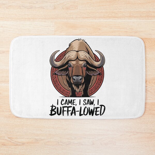 Item preview, Buffaloed and Bold – Tribal Cape Buffalo Head Art designed and sold by WildlifeInc.
