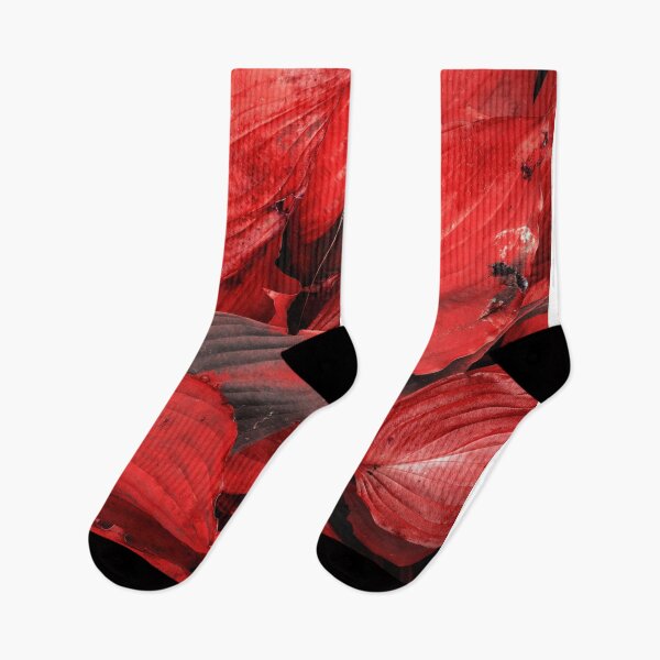 Item preview, Vivid Red Leaves Abstract Nature Art designed and sold by NickDedidis.