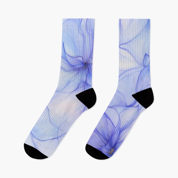 Item preview, A dreamy, abstract floral design featuring translucent blue and purple petals  designed and sold by SylvieVibes.