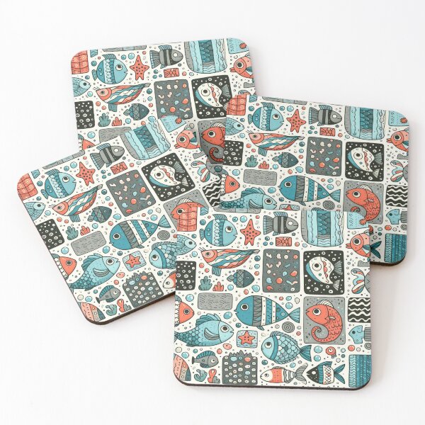 Item preview, Sail through creativity with charming fish patterns designed and sold by Vanich-Panich.