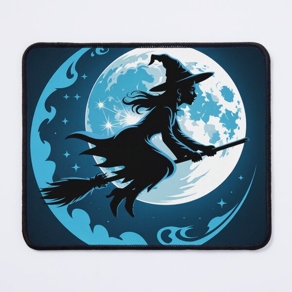 Item preview, A witch flying on a broomstick. designed and sold by Lilashakti ⭐️ ⭐️ ⭐️ ⭐️ ⭐️.