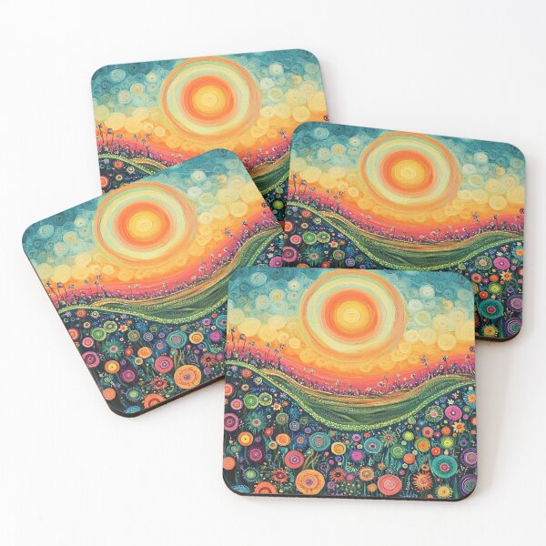 Item preview, Groovy Psychedelic Trippy Algeapunk Sunny Day Illustration Art  designed and sold by GrinGalore.
