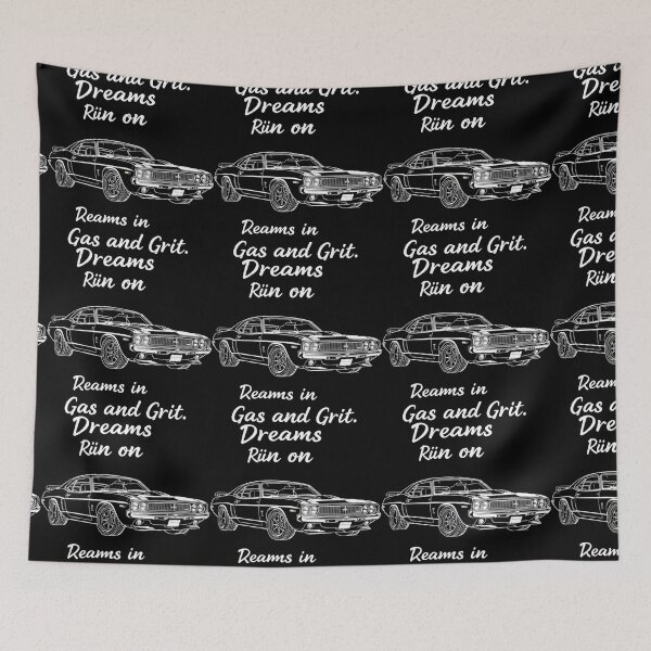 Item preview, Gas & Grit Dreams – Classic Muscle Car Tee designed and sold by Fiercest128.