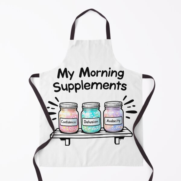 Item preview, My Morning Supplements – Confidence, Delusion, Audacity designed and sold by THETEEHEEPARTY.
