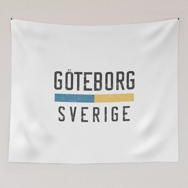 Item preview, Göteborg Sverige Retro Vintage Swedish Flag  designed and sold by jeshands.