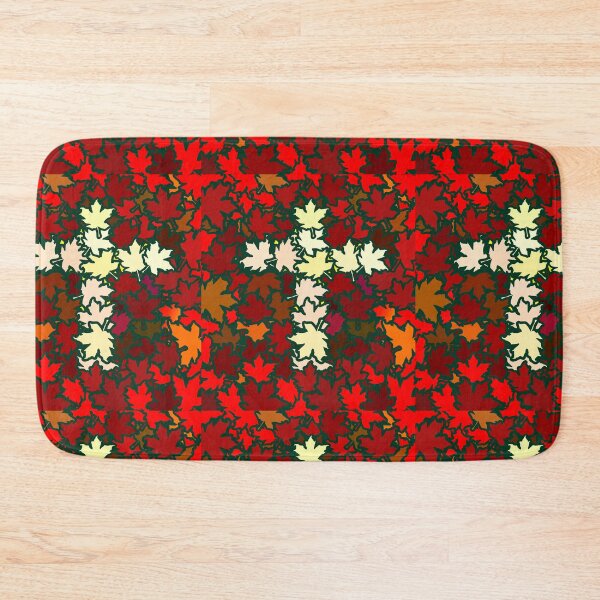 Item preview, Maple Leaves pattern Forming Cross – Christian Spring Faith Nature Art  designed and sold by ZechJohnRB.