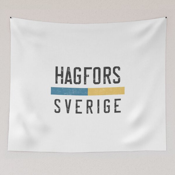 Item preview, Hagfors Sverige Retro Vintage Swedish Flag  designed and sold by jeshands.