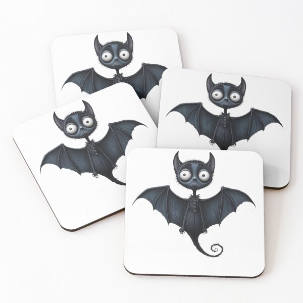Item preview, Spooky Bat in Tim Burton Style, Halloween Decor, Quirky Home Accents, Fun Wall Art, Unique Gift Idea designed and sold by FPortraits.