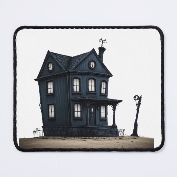 Item preview, Spooky House Tim Burton Style Vinyl Decals, Home Decor, Halloween Stickers, Laptop Decor, Unique Gifts for Ghost Story Lovers designed and sold by FPortraits.