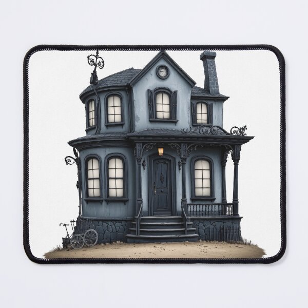 Item preview, Spooky House Tim Burton Style Vinyl Decals, Home Decor, Halloween Stickers, Laptop Decor, Unique Gifts for Ghost Story Lovers designed and sold by FPortraits.