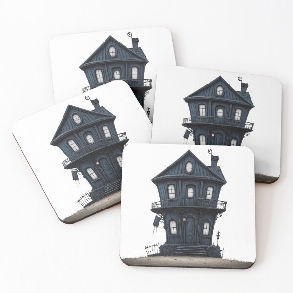 Item preview, Spooky House Tim Burton Style Vinyl Decals, Home Decor, Halloween Stickers, Laptop Decor, Unique Gifts for Ghost Story Lovers designed and sold by FPortraits.