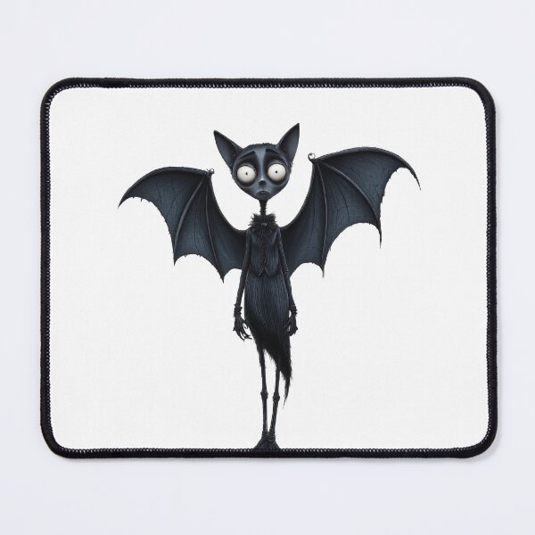 Item preview, Spooky Bat in Tim Burton Style, Halloween Decor, Quirky Home Accents, Fun Wall Art, Unique Gift Idea designed and sold by FPortraits.