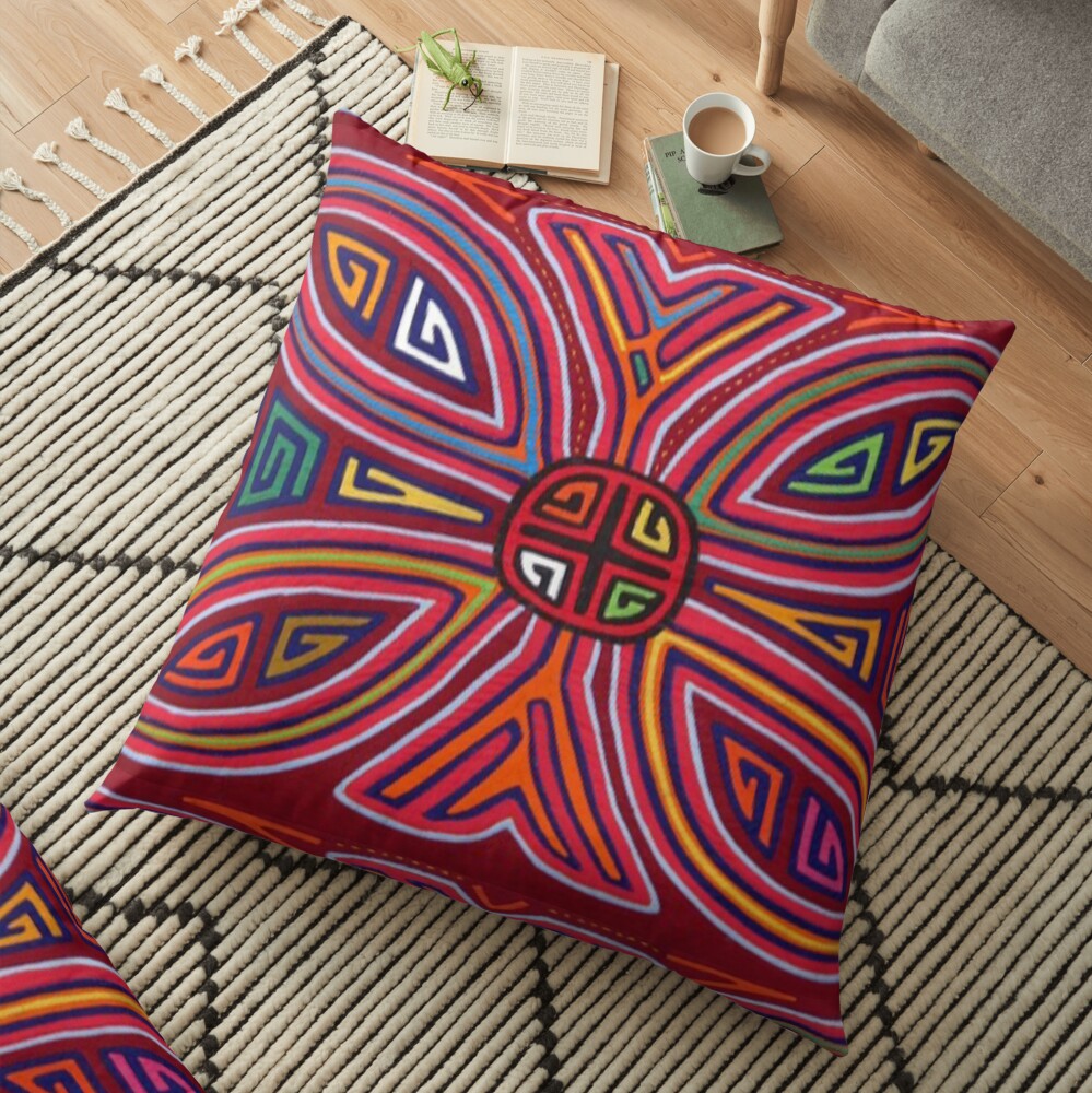 Mola de Panama Floor Pillow