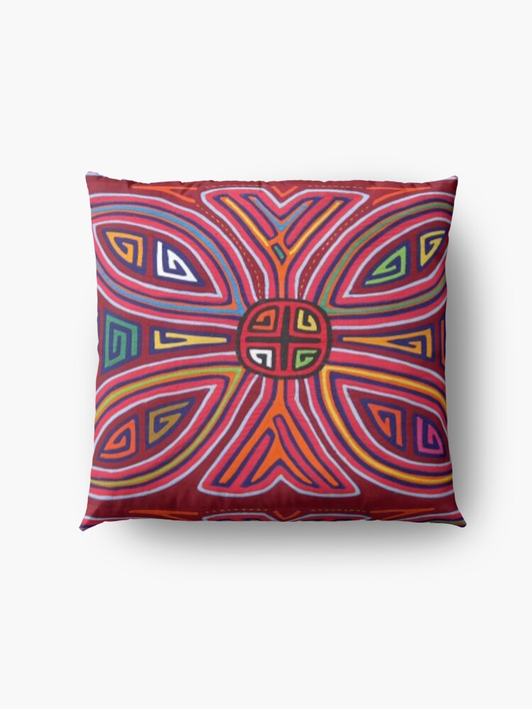 Alternate view of Mola de Panama Floor Pillow