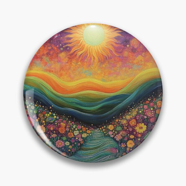 Item preview, Groovy Psychedelic Trippy Algeapunk Solar Illustration Art  designed and sold by GrinGalore.