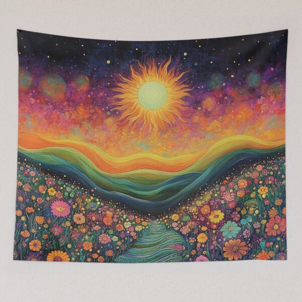 Item preview, Groovy Psychedelic Trippy Algeapunk Solar Illustration Art  designed and sold by GrinGalore.