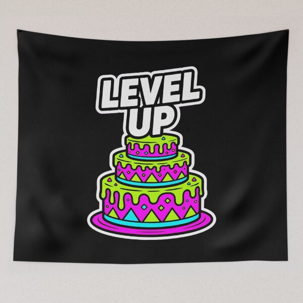 Item preview, Level Up Birthday Cake designed and sold by SteezeeStore.