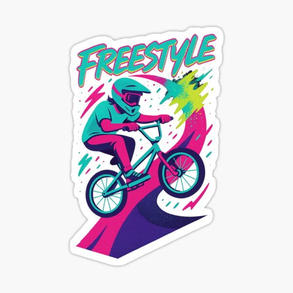 Item preview, Freestyle BMX – Neon Rider Design designed and sold by GabbyKI261.