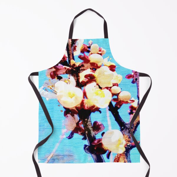 Item preview, Delicate apricot flowers on a blue sky background in pastel style designed and sold by TAnnao.