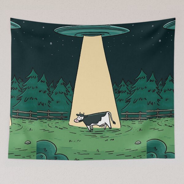 Item preview, UFO Abduction Art designed and sold by bapupa.