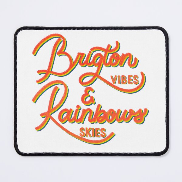 Item preview, Brighton Vibes and Rainbow Skies – Pride-Inspired Hand Lettered Design designed and sold by BeUniqueByRomy.
