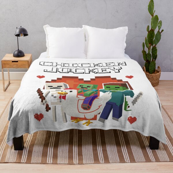 Aperçu de l'œuvre Chicken Jockey Zombie Pixel Art Zombie Gamer Style créée et vendue par imadesign.
