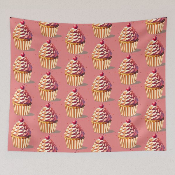 Item preview, Geometric Cupcake – Colorful polygon design full of enjoyment designed and sold by Kisho.