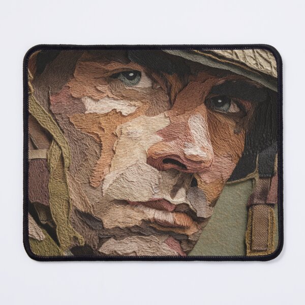 Item preview, Warrior’s Return – WWII Soldier Paper Cut Portrait designed and sold by VividDreamsArt.