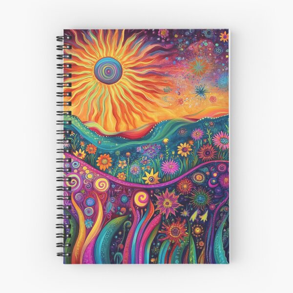 Item preview, Psychedelic Trippy Hippy Algeapunk Sun Illustration Art designed and sold by GrinGalore.