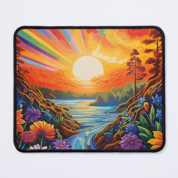 Item preview, Psychedelic Trippy Hippy Algeapunk Illustration Art designed and sold by GrinGalore.