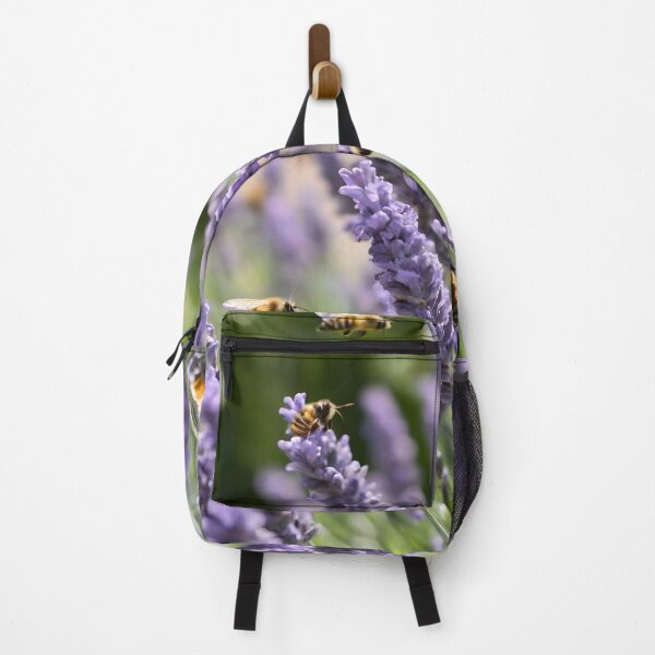 Item preview, Lavender Blooms and Busy Bees Watercolor Art designed and sold by HeartfulBloom.