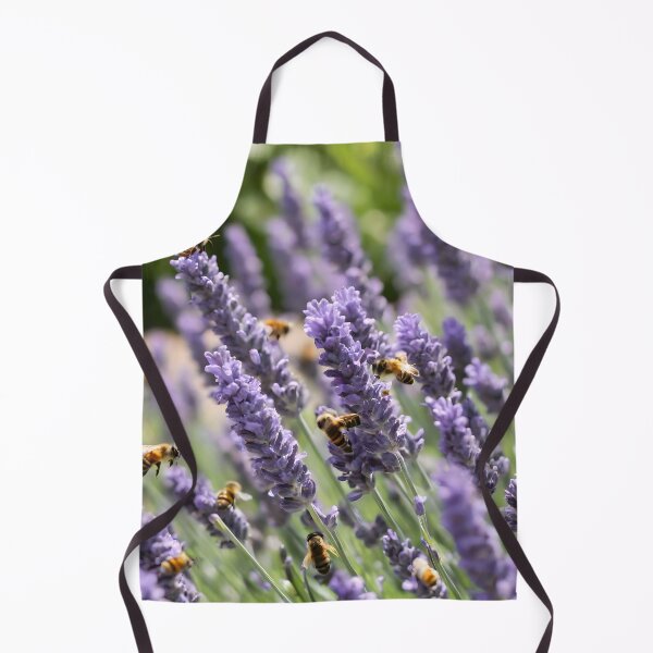 Item preview, Lavender Blooms and Busy Bees Watercolor Art designed and sold by HeartfulBloom.
