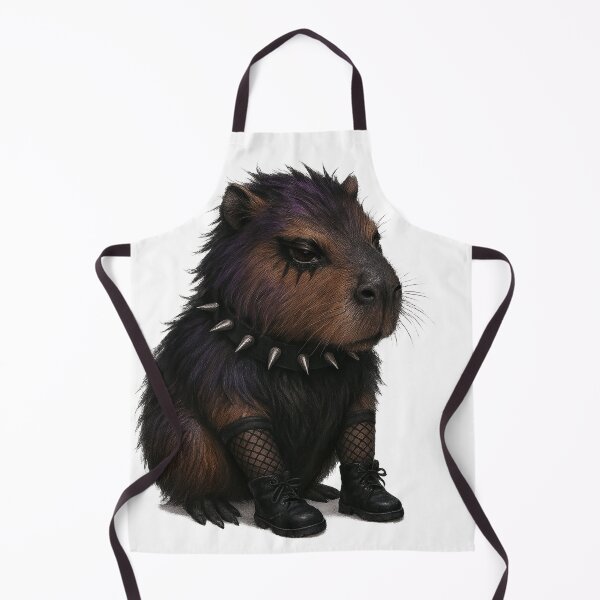 Artikelvorschau, Goth Capybara auf einem nebligen Friedhof – Alternative Tierkunst für Dark Souls entworfen und verkauft von Candlewood Museum & Gift Shoppe.