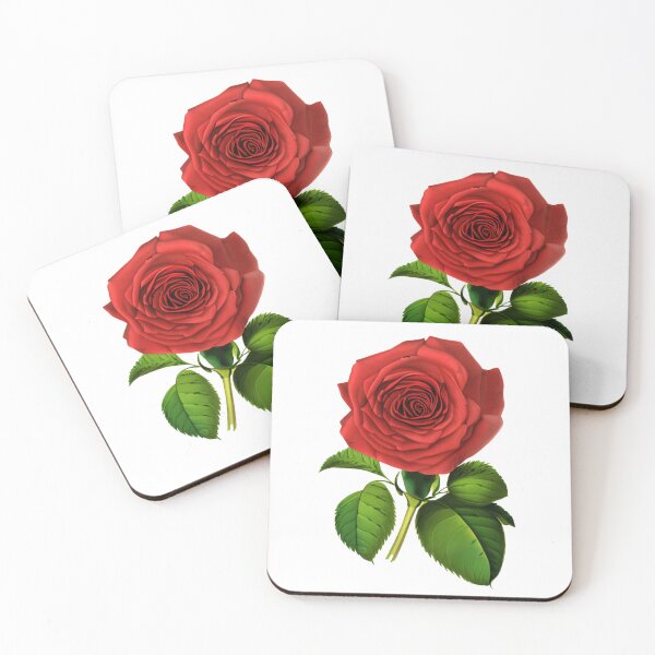 Item preview, Deep Red, Crimson Rose and Leaves designed and sold by Marymarice.