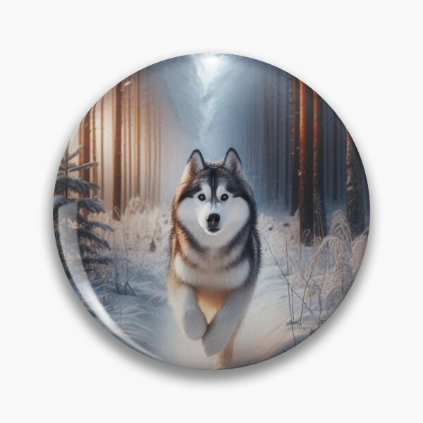 Artikelvorschau, Siberian Husky läuft durch den Dschungel entworfen und verkauft von Dogandesighn.