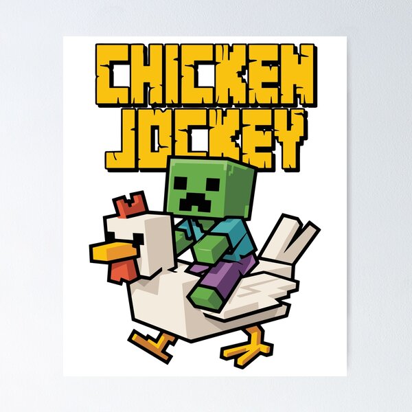 Item preview, Funny Chicken-Jockey Zombie Pixel Art Gamer For Boys Kids designed and sold by Artifyo.