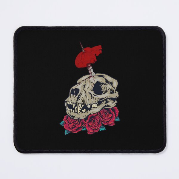 Item preview, Pierced Heart Floral Skull designed and sold by Zakrytos ★★★★★.