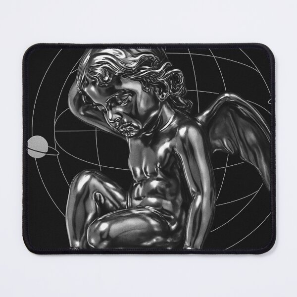 Item preview, Dark Chrome Angel – Futuristic Gothic Statue Aesthetic designed and sold by Printdesigns1.