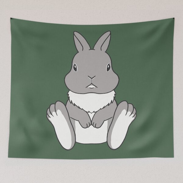 Item preview, Netherland Dwarf Grey Rabbit designed and sold by tayaan.